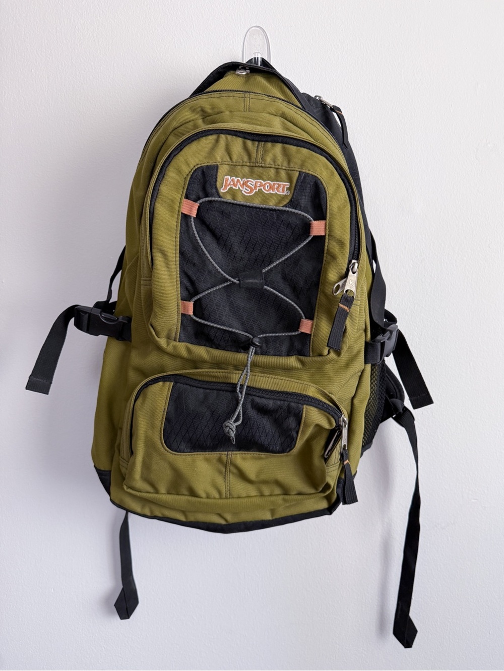 Jansport Olive Green and Black Adventure Backpack